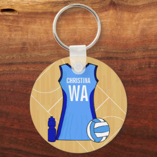 Chaveiro Keyring original do Netball de Customisabe