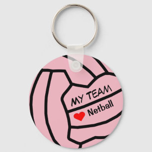 Chaveiro Keyring personalizado do design da bola do Netball