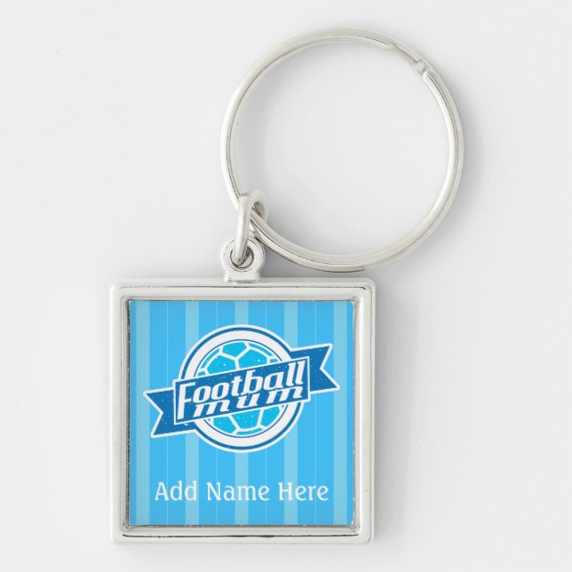 Chaveiro Keyring personalizável de Mãe de futebol (Frente)
