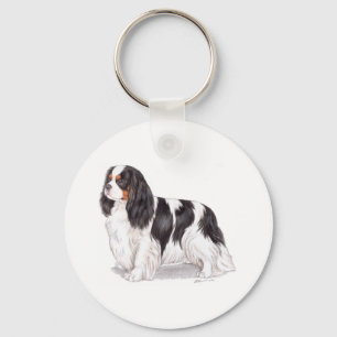 Chaveiro Keyring: Spaniel de rei Charles descuidado