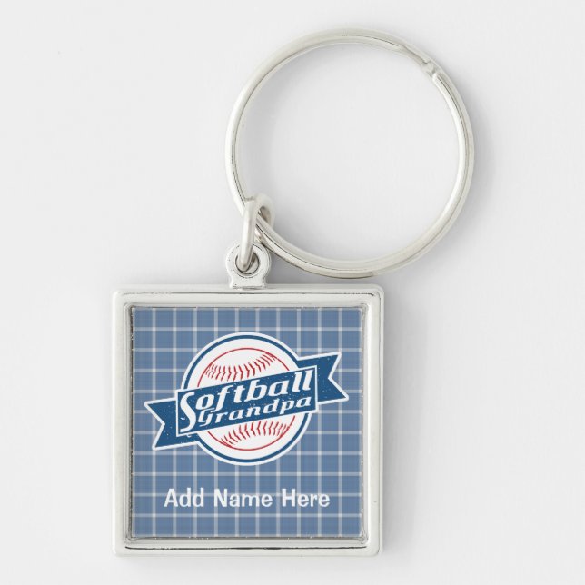 Chaveiro Keyring Vovô Softball Personalizável (Frente)