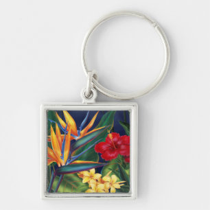 Chaveiro Keyrings florais havaianos do paraíso tropical