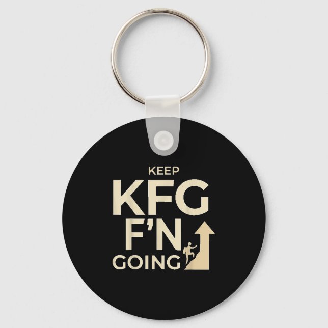 Chaveiro Kfg Continue F'n Indo Ao Estilo Militar (Frente)