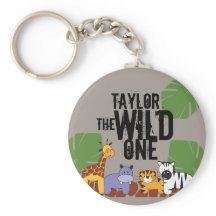 Khaki Brown Wild One Safari Animais Personalizados