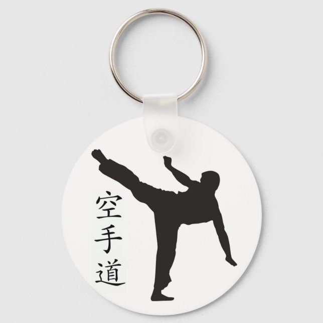 Chaveiro Kick/Karate Kanji Alto (Frente)