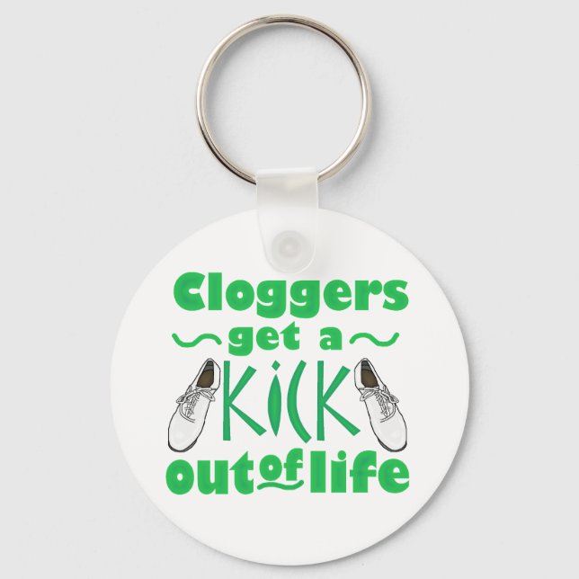 Chaveiro Kick Out of Life Clogging Dancer Design (Frente)
