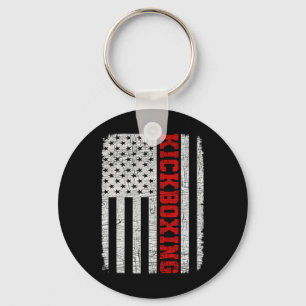 Chaveiro Kickboxing Bandeira Americana 4 de Julho Patriótic