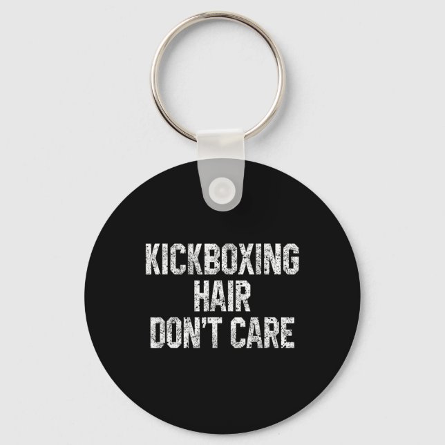 Chaveiro Kickboxing Cabelo Não Importa Divertido Presente d (Frente)