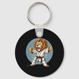 Chaveiro Kickboxing de Leão de Caratê Taekwondo Jiu-jitsu M