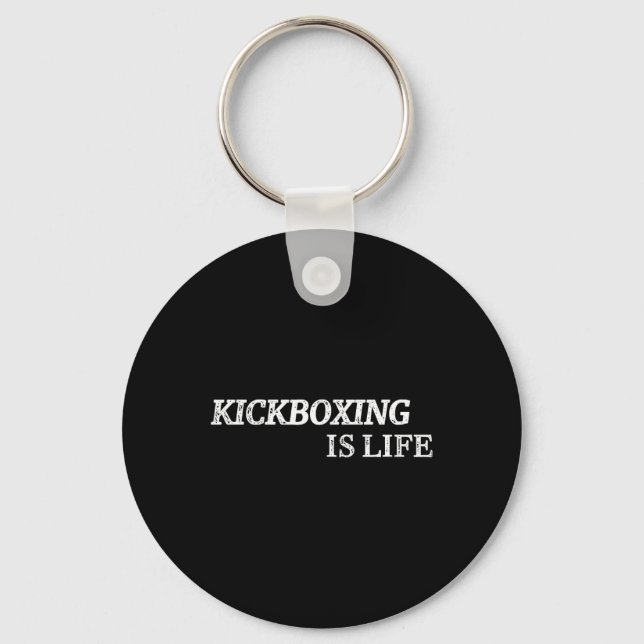 Chaveiro Kickboxing É Vida Artes Marciais Kick-boxing Boxea (Frente)