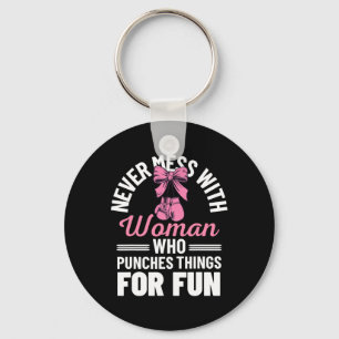 Chaveiro Kickboxing Engraçado Para Homens Mulheres Treino D
