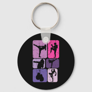 Chaveiro Kickboxing Engraçado Para Meninas Mulheres Treino