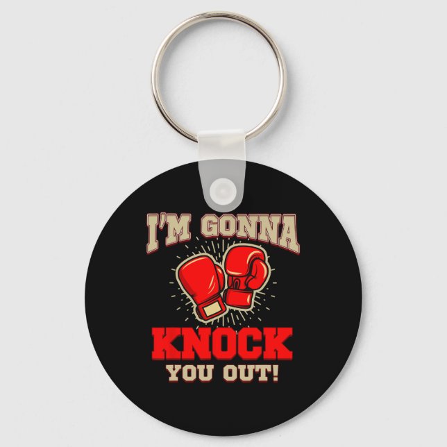 Chaveiro Kickboxing Eu Vou Te Nocautear! Kickbox Kickbo (Frente)