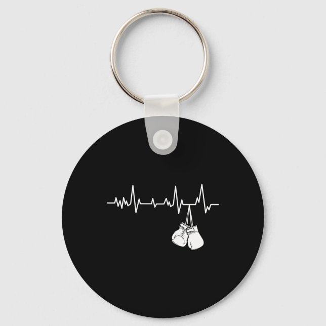 Chaveiro Kickboxing Heartbeat - Kickboxer Self Defense Mart (Frente)
