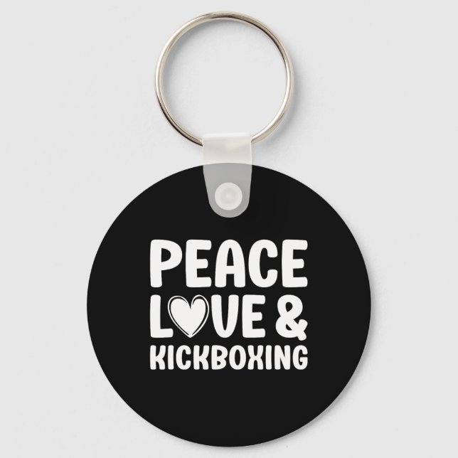 Chaveiro Kickboxing I Love Kickboxing Kickboxer  (Frente)