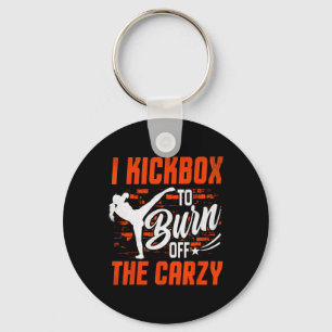 Chaveiro Kickboxing Para Homens Mulheres Kickboxer Jab Trei
