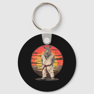 Chaveiro Kickboxing Rhino Taekwondo Caratê MMA Engraçado