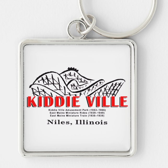 Chaveiro Kiddieville Amusement Park, Niles, Illinois (Frente)