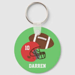 Chaveiro Kids American Football Helmet Name