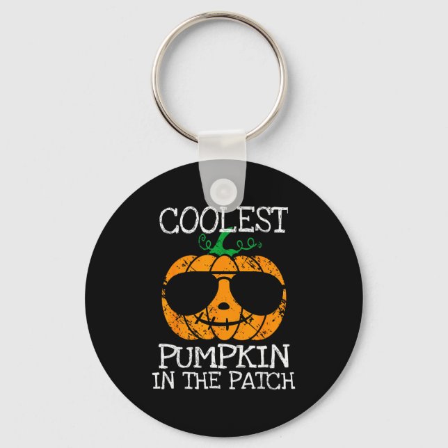 Chaveiro Kids Coolest Pumpkin In The Patch Halloween Boys G (Frente)