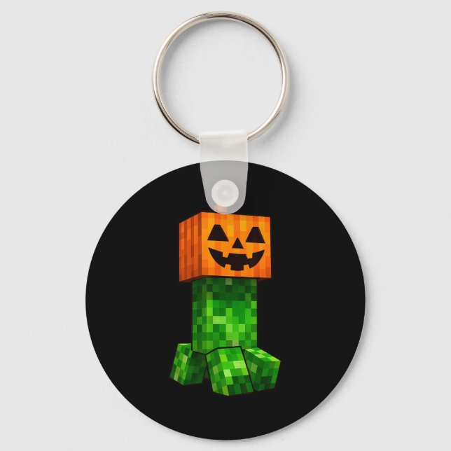 Chaveiro Kids Halloween Gamer Xel Jack O Lantern Pumpkin Bo (Frente)