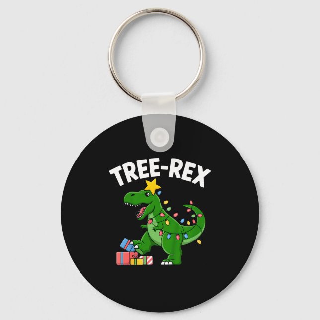 Chaveiro Kids Tree-rex Christmas Dinosaur T-rex Shirt Toddl (Frente)