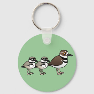 Chaveiro Killdeer & dois pintinhos