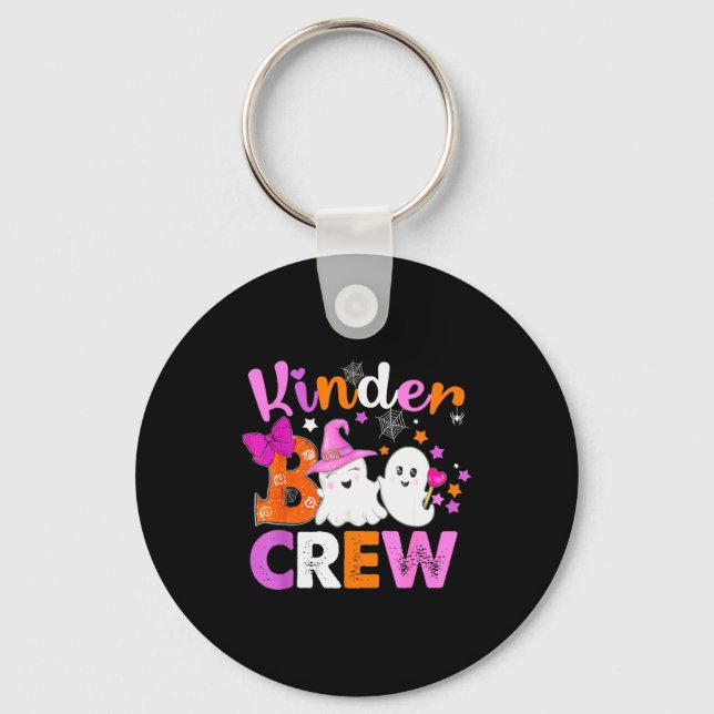 Chaveiro Kinder Boo Crew Kindergarten Teacher Kids Hallowee (Frente)