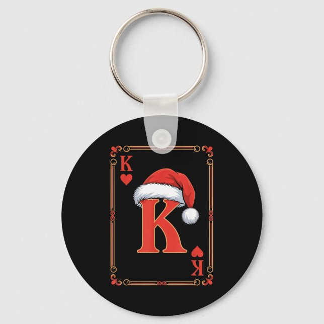 Chaveiro King Of Hearts Christmas Costume Playing Cards Kin (Frente)
