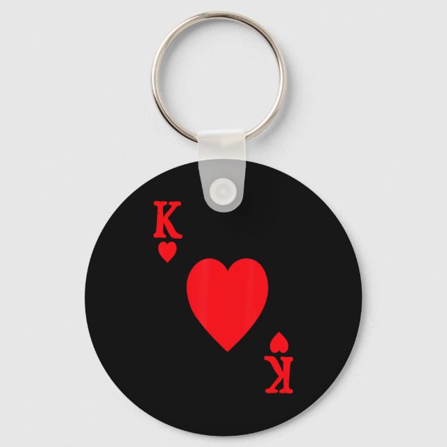 Chaveiro King Of Hearts Valentine's Day Lover Royal Flush F (Frente)