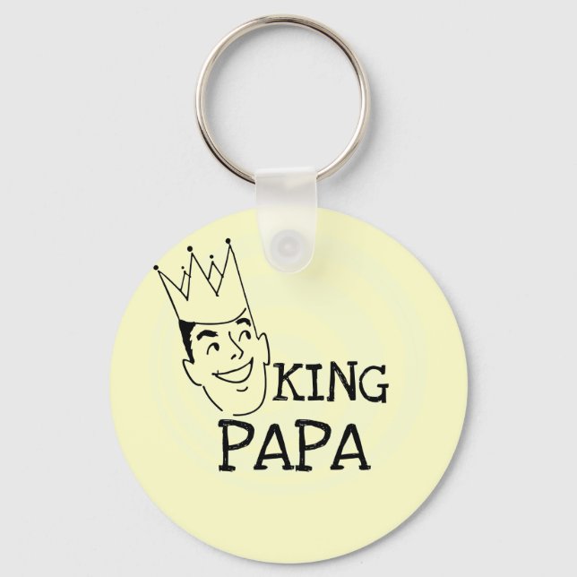 Chaveiro King Papa T-shirts e presentes (Frente)