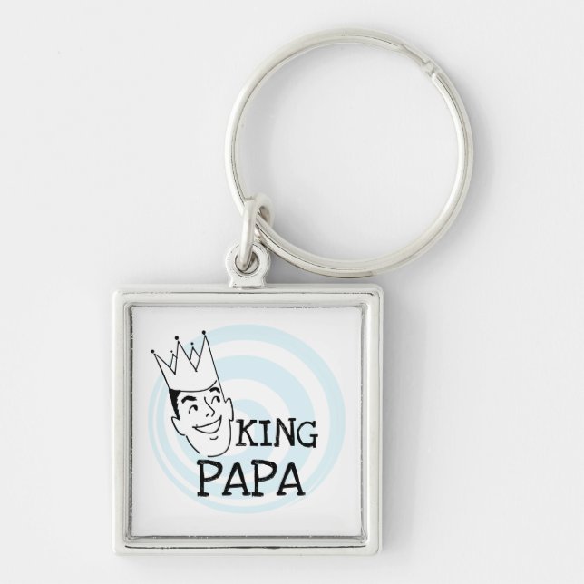 Chaveiro King Papa T-shirts e presentes (Frente)