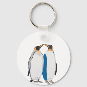 Chaveiro King Penguin Pair Kissing