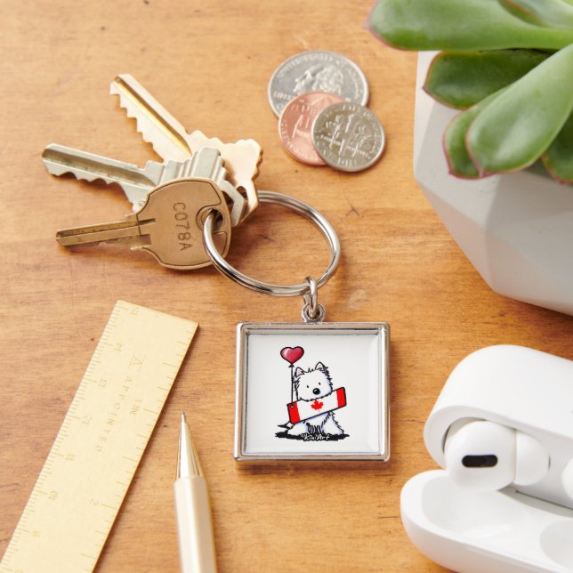 Chaveiro KiniArt Canadense Westie (Mesa)