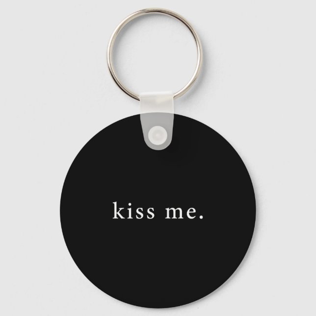 Chaveiro Kiss Me Valentine's Day Minimalist  (Frente)