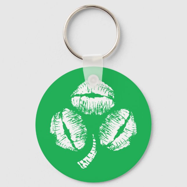 Chaveiro Kisses Shamrock Verde (Frente)