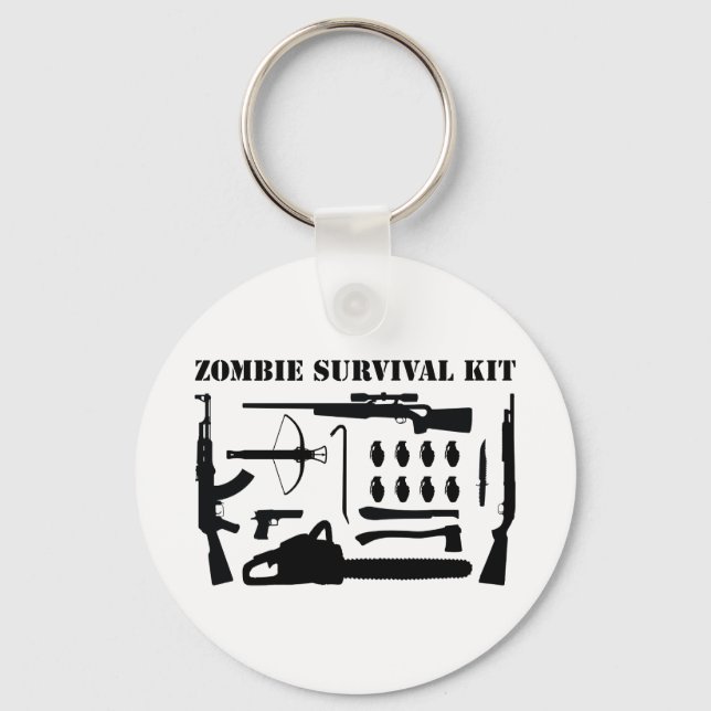 Chaveiro Kit de Sobrevivência Zombie (Frente)