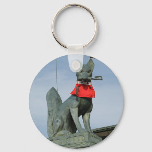 Chaveiro Kitsune キ ツ ネ (Fox) com Key in Mouth