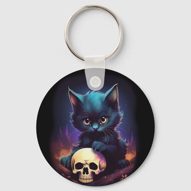 Chaveiro Kitten Skull Horror (Frente)