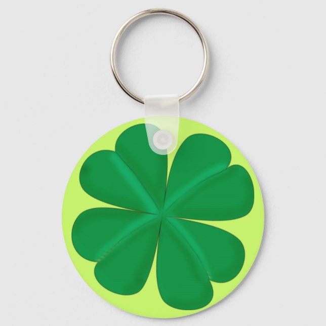 Chaveiro Kleeblatt vierblättrig Glücksbringer (Frente)