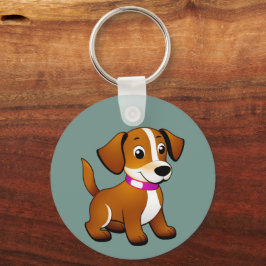 Chaveiro Kleiner brauner Hund, stehend -