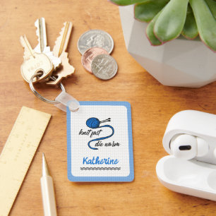 Chaveiro Knit Azul Claro Rápido, Morra Quente