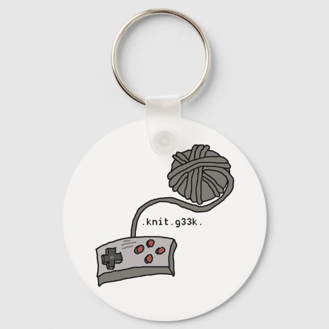 chaveiro .knit.g33k. (Frente)