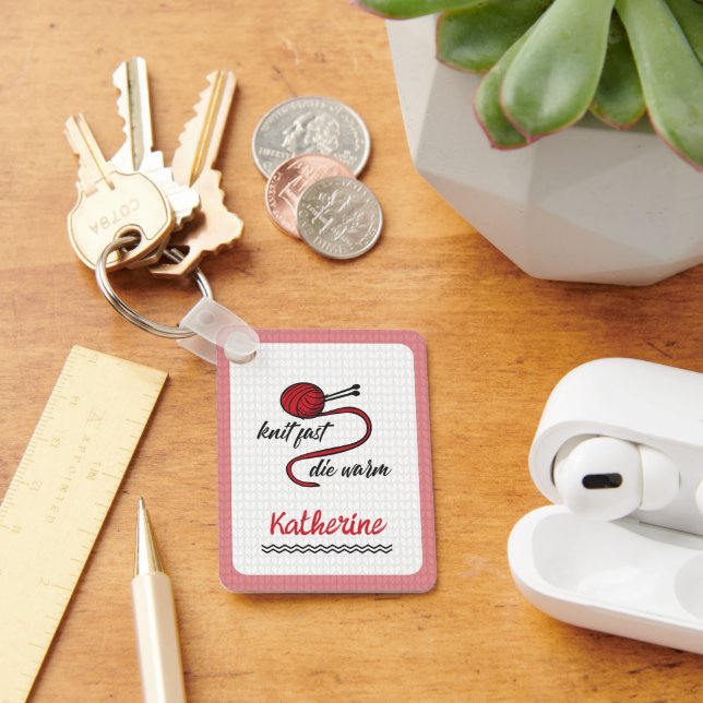 Chaveiro Knit Vermelho Rápido, Morre Quente (Mesa)