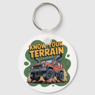 Chaveiro Know Your Terrain 4x4 Off Road Truck Cartoon