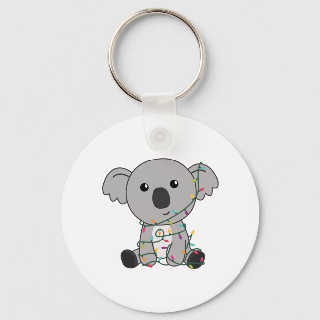 Chaveiro Koala Christmas Snow Winter Animais Koalas (Frente)