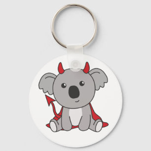 Chaveiro Koala Halloween Cute Devil Kids Witume Ke