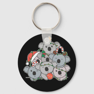 Chaveiro Koala Natal Árvore Engraçado Natal De Animal Keych
