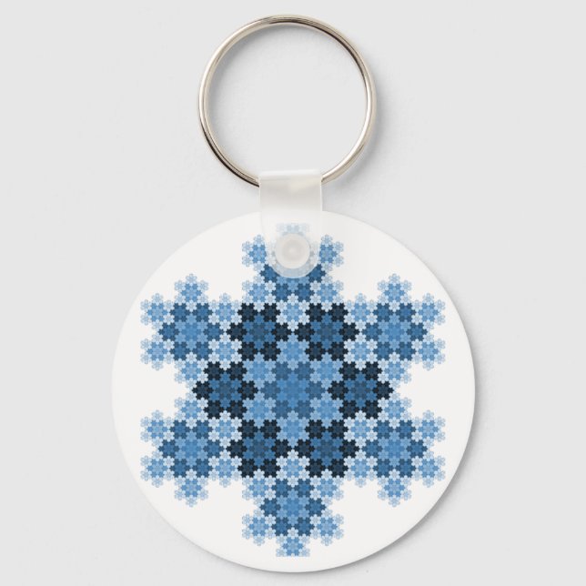 Chaveiro Koch Snowflakes Tessellated (Frente)