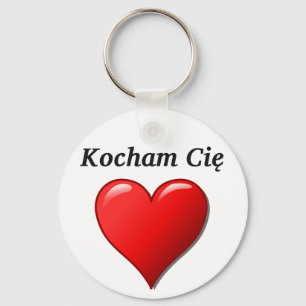 Chaveiro Kocham Cię - eu te amo no polonês
